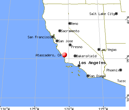 Atascadero, California map