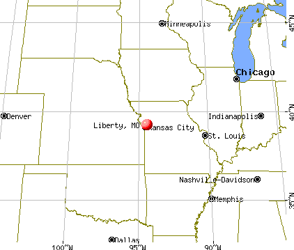 Liberty, Missouri map