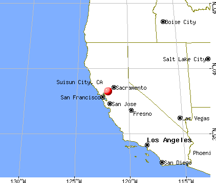 Suisun City, California map