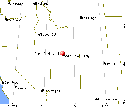 Clearfield, Utah map