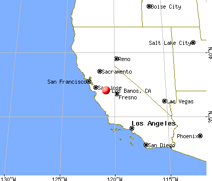 Los Banos, California map