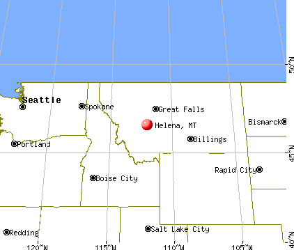 Helena, Montana map