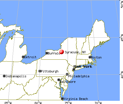 Syracuse, New York map