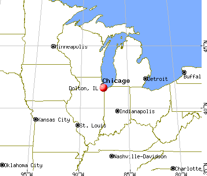Dolton, Illinois map