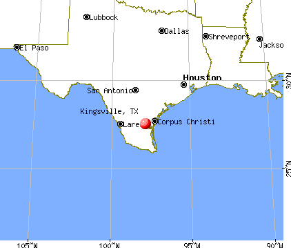 Kingsville, Texas map