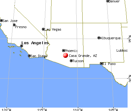 Casa Grande, Arizona map