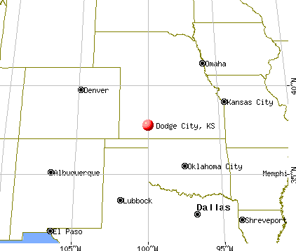 Dodge City, Kansas map