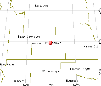 Lakewood, Colorado map