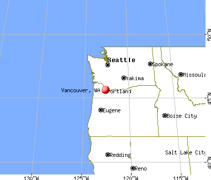 Vancouver, Washington map