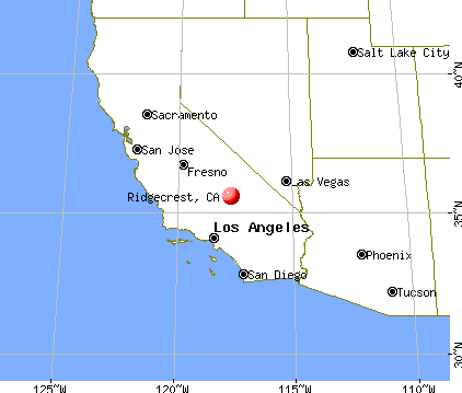 Ridgecrest, California map