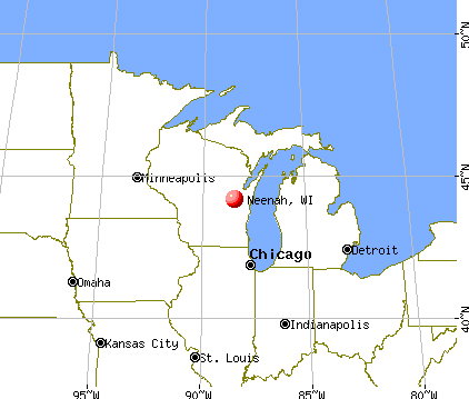Neenah, Wisconsin map