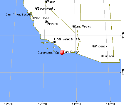 Coronado, California map