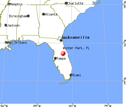 Winter Park, Florida map