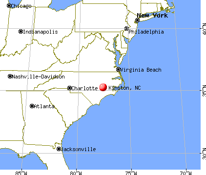 Kinston, North Carolina map