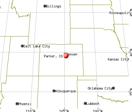 Parker, Colorado map