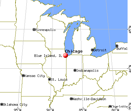 Blue Island, Illinois map