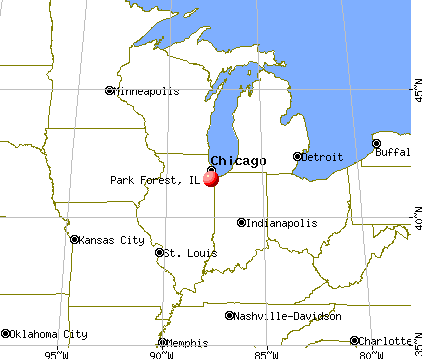 Park Forest, Illinois map