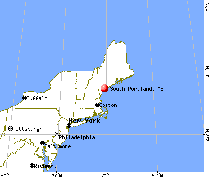 South Portland, Maine map