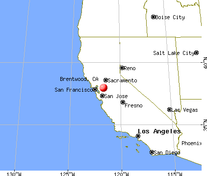 Brentwood, California map