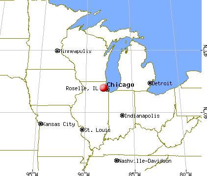 Roselle, Illinois map