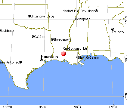 Opelousas, Louisiana map