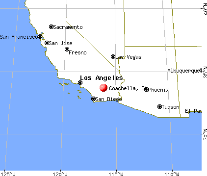 Coachella, California map