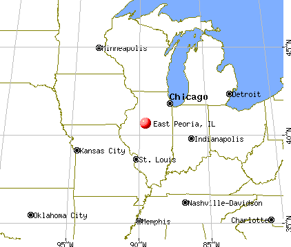 East Peoria, Illinois map
