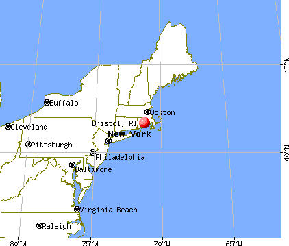 Bristol, Rhode Island map