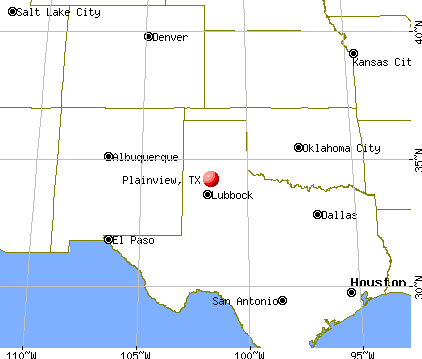Plainview, Texas map