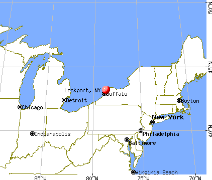 Lockport, New York map