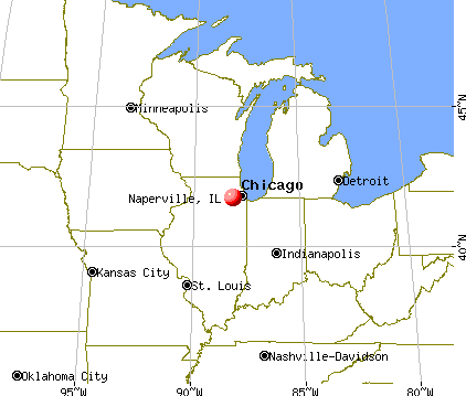 Naperville, Illinois map