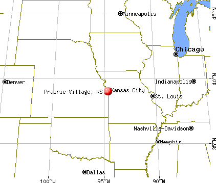Prairie Village, Kansas map