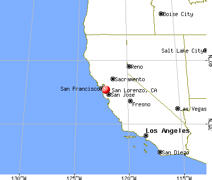 San Lorenzo, California map