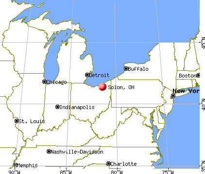 Solon, Ohio map