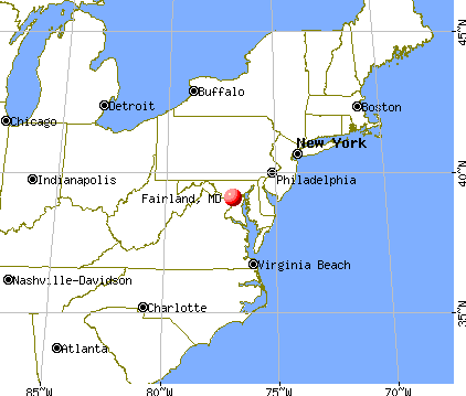 Fairland, Maryland map
