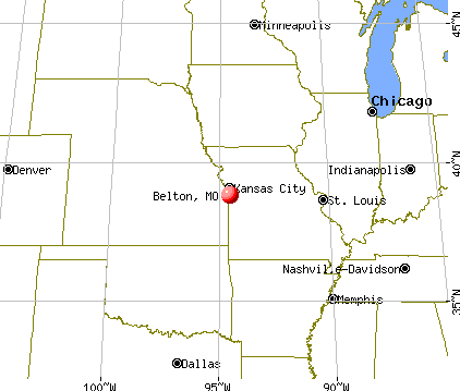 Belton, Missouri map