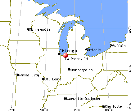 La Porte, Indiana map