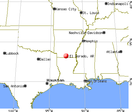 El Dorado, Arkansas map