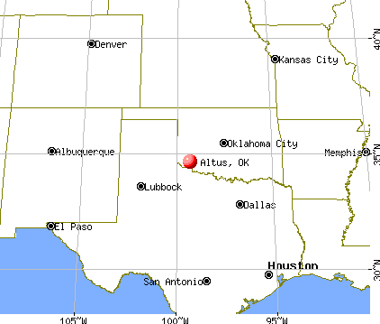 Altus, Oklahoma map