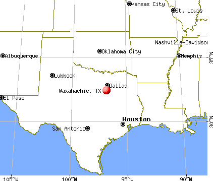 Waxahachie, Texas map