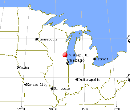 Muskego, Wisconsin map