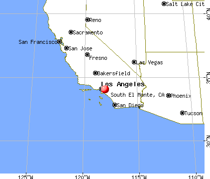 South El Monte, California map