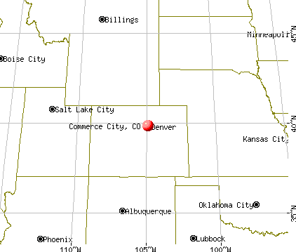 Commerce City, Colorado map