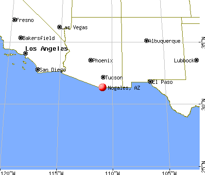 Nogales, Arizona map
