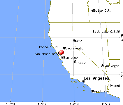 Concord, California map
