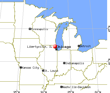 Libertyville, Illinois map