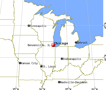 Bensenville, Illinois map
