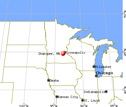 Shakopee, Minnesota map