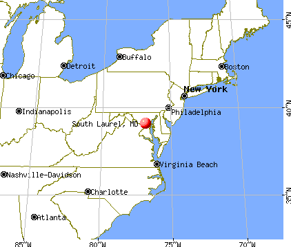South Laurel, Maryland map