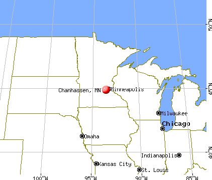 Chanhassen, Minnesota map